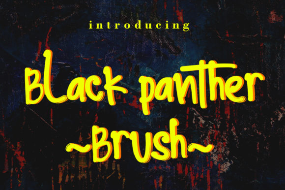 Black Panther Brush Font for Bold Creative Projects